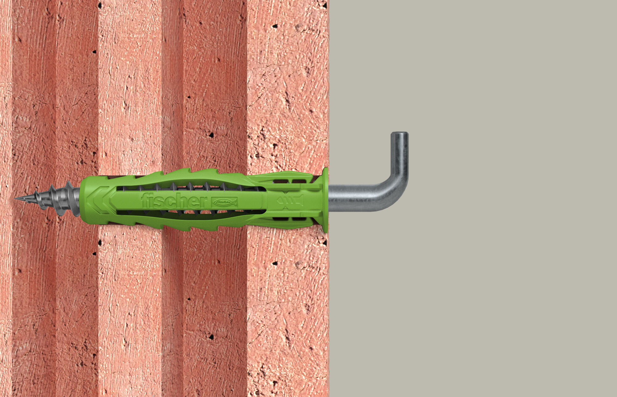 fischer Expansion plug SX Plus Green 6 x 30 WH with angle hook